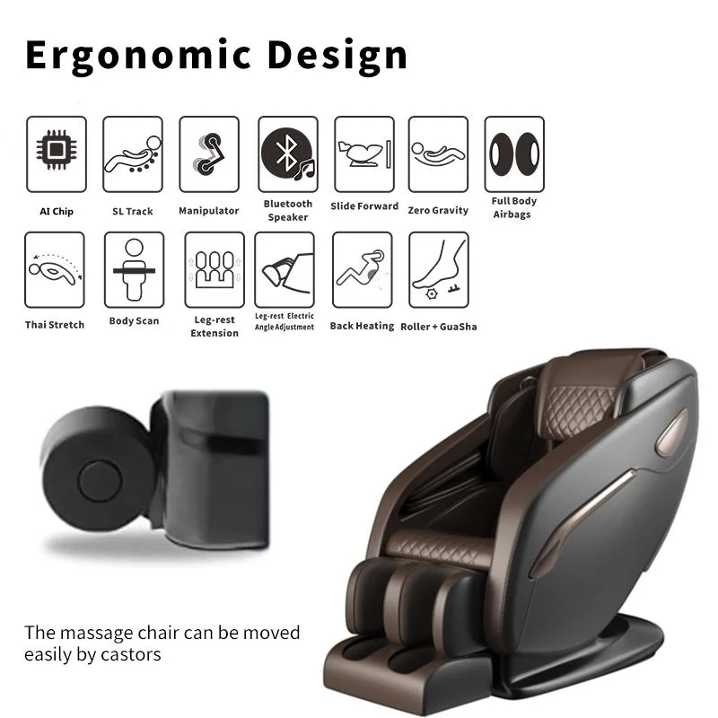 Latest Exclusive Design Recliner SPA Massage Chair 4D Relaxation Kneading Adjustable Wholesale Intelligent Technology