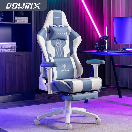 High Quality Good Price PC Computer Large Seat Gamer Chair Linkage Armrest Noble Gaming Swivel Racing Chair with Cushion